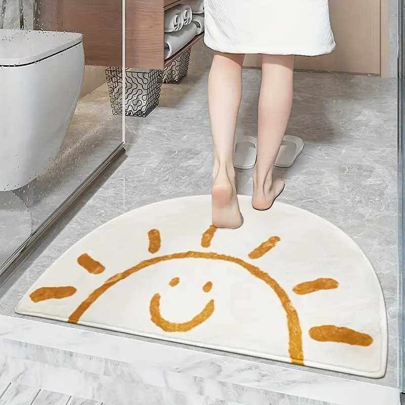 Casas Bahia脚垫淋浴间简约垫子防滑吸水羊绒地垫厕所门口卫生间