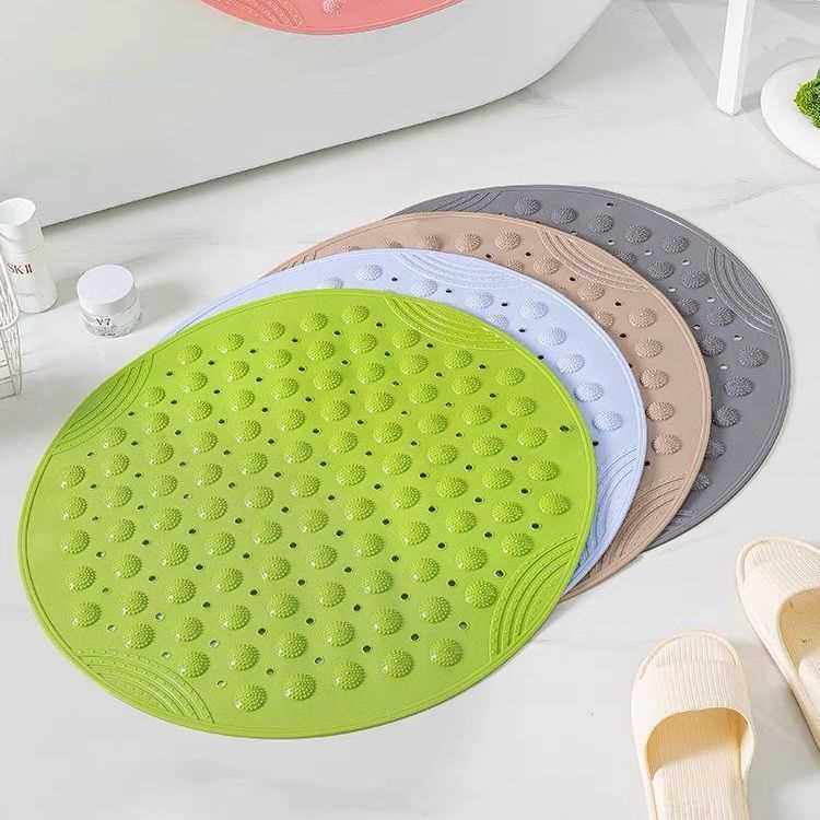 Walmart厕所家用按摩淋浴房洗澡防滑垫卫生间圆形地垫摔脚航防浴