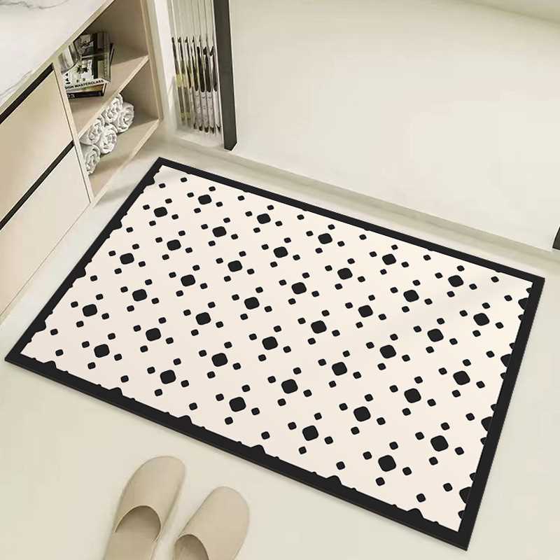 Wayfair洗手间北欧门口速干吸水浴室硅藻垫耐磨脚垫防滑垫简约泥