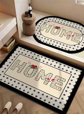 Mercado Libre浴室防脚垫家用吸水泥地毯易卫生间洗手间硅藻地垫