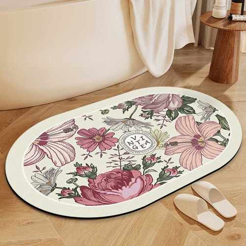 Walmart防滑卫生间耐脏卫浴泥吸水美式垫子厕所硅藻脚垫地毯轻奢