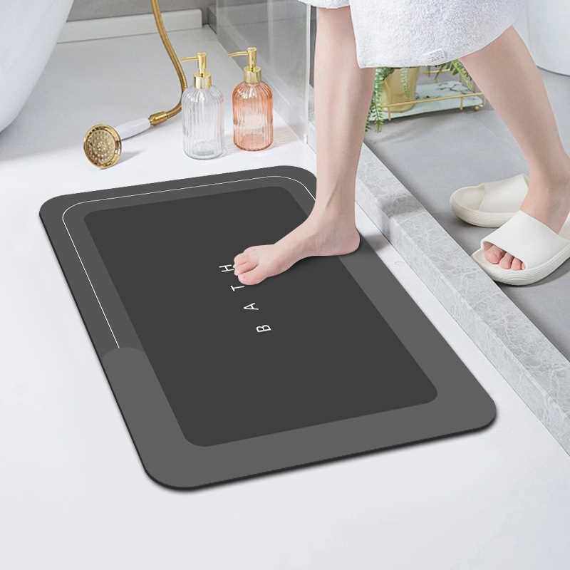 Fnac浴室垫地垫脚垫吸水防滑耐脏简约家用门速干跨境泥卫生间硅藻