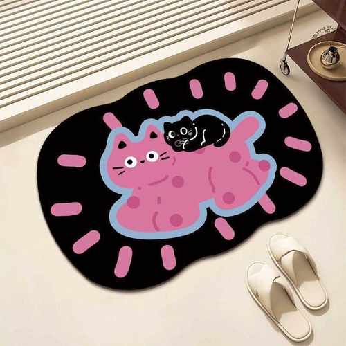 TK垫脚垫浴室门泥地硅藻家用卡通防滑吸水耐脏卫生间入户地垫垫