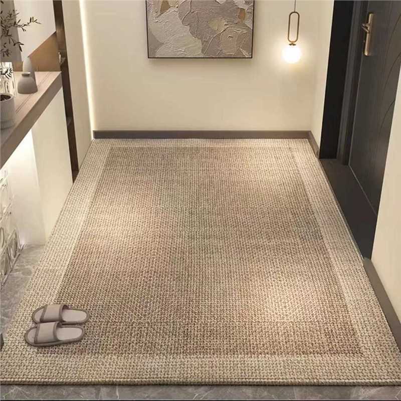 Okazii地垫地毯美客厅打理圈绒地毯入户门拉德耐脏可家用玄关易裁