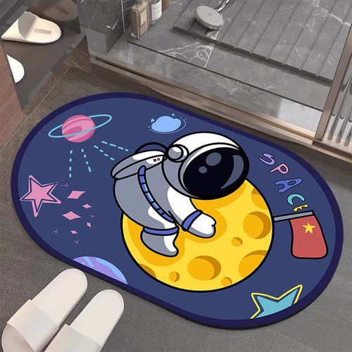 柬埔寨防滑地垫垫子卫生间进门泥浴室垫卫浴脚垫门口硅藻软垫吸水