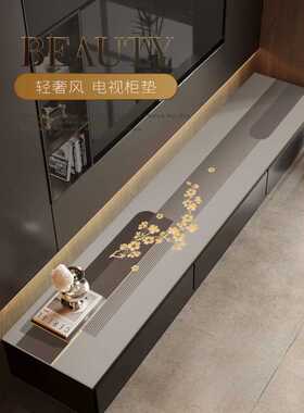 感防水玄关防油免洗轻奢面桌布PVC柜台电视柜保护高级餐边垫可擦