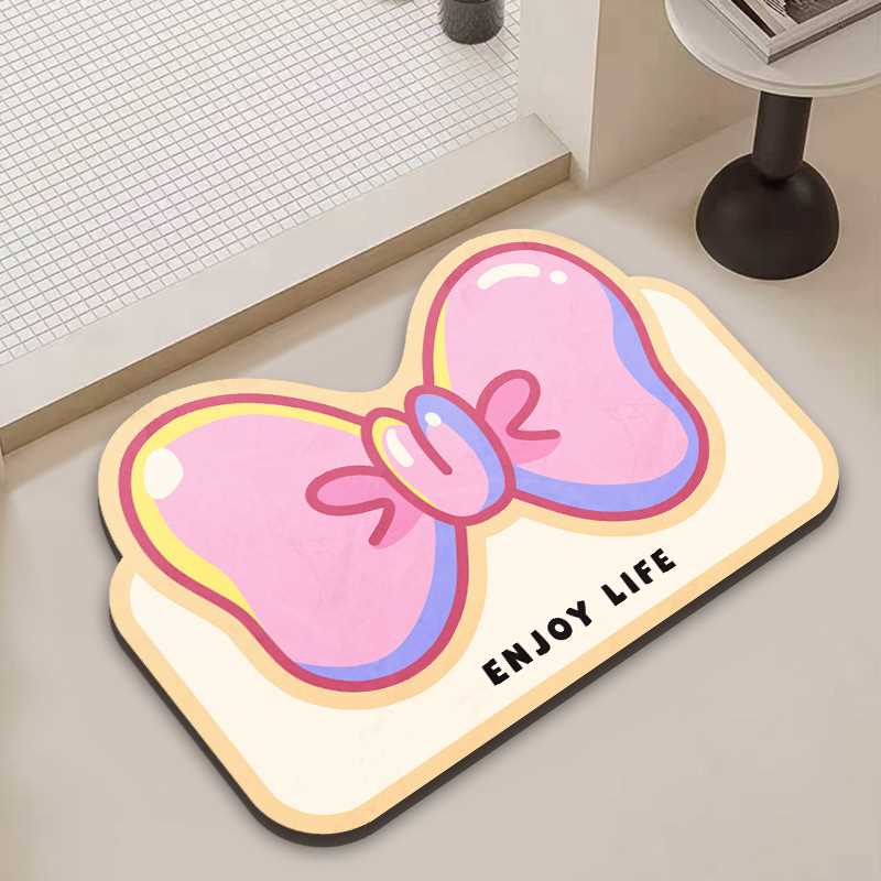 Tesco门口泥地吸水易浴室硅藻软垫地垫垫耐脏打理厕所风ins防滑垫