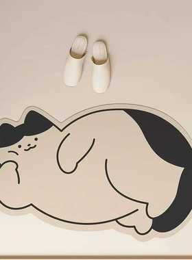 Cdiscount垫干垫浴室板防滑淋浴硅藻脚垫吸水泥速地垫厕所卫生间i