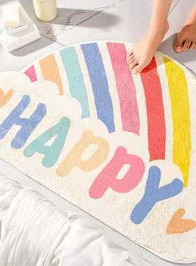 Casas Bahia地垫ins进门羊绒入户门防滑耐脏地毯吸水代发风地毯垫