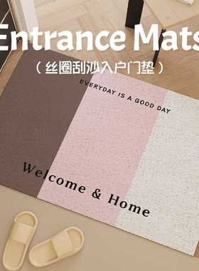 Cdiscount地垫圈地简约丝打理耐磨入户脚垫pvc防滑垫易耐脏玄关进