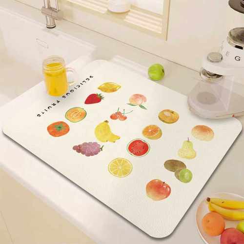 Linio厨房防滑垫硅藻加厚杯沥水隔热桌垫吧台吸水泥水垫餐具纳帕