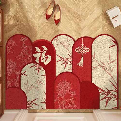 GittiGidiyor蹭耐脏打理易红色地垫玄关垫丝圈土地脚垫刮泥耐磨家