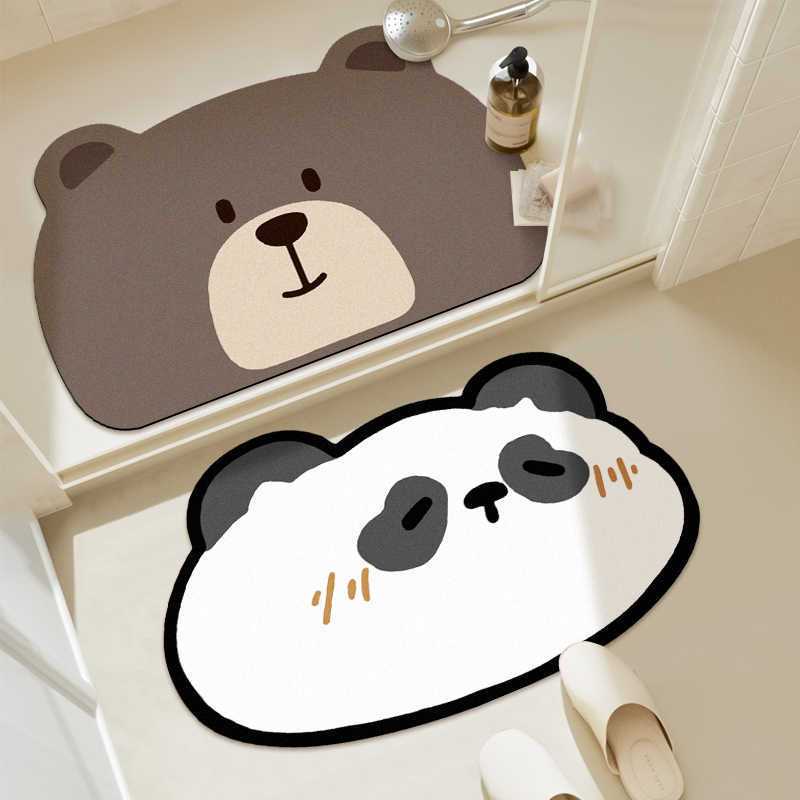 冰岛家用门口易垫硅藻动物浴室小卡通萌趣耐脏耐磨脚垫地垫打理泥
