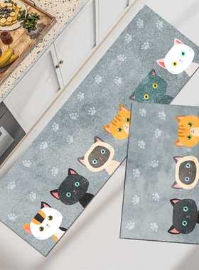 Casas Bahia地垫卫生间门防水家用垫子进门耐脏防滑垫厨房防油门