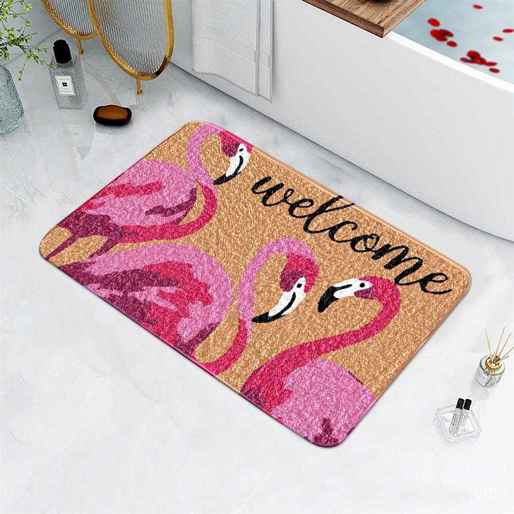 马来西亚  新加坡  澳大利亚 泰国  柬埔寨地垫羊绒粉色WELCOME浴