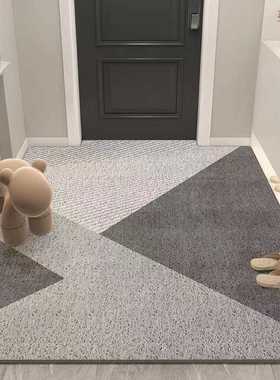 马来西亚玄关轻奢风地毯擦洗进门简约可地垫线条脚垫地垫防滑入户
