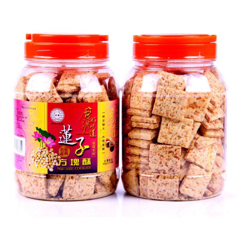 台湾好乔咸蛋黄全麦黑芝麻海苔方块酥千层酥休闲饼干居家零食