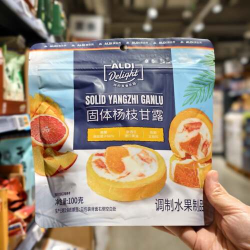ALDI奥乐齐固体杨枝甘露100g软糯酸甜果脯添加量≥66%超市代购