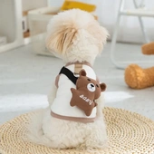 春夏季 透气立体动物挎包牵引背心猫咪两脚宠物狗衣服 狗狗薄款