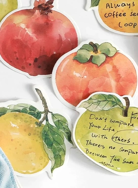 inel.me异形便利贴 水果商店 创意学生可书写留言n次贴