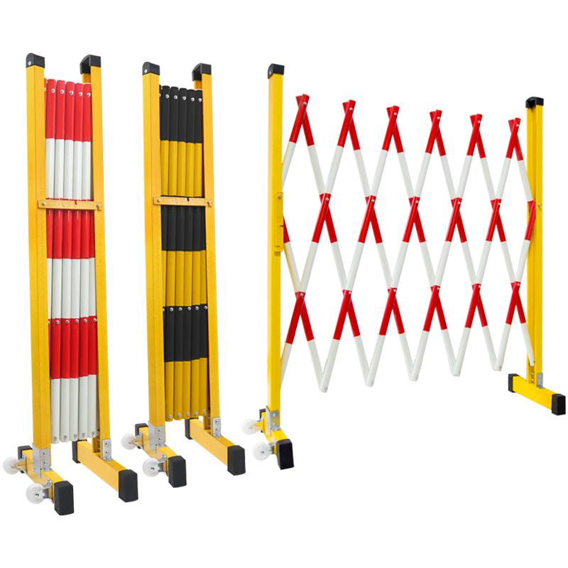 玻璃钢绝缘管式隔离栏电力施x工安全排队应急防护栏可移动伸缩围