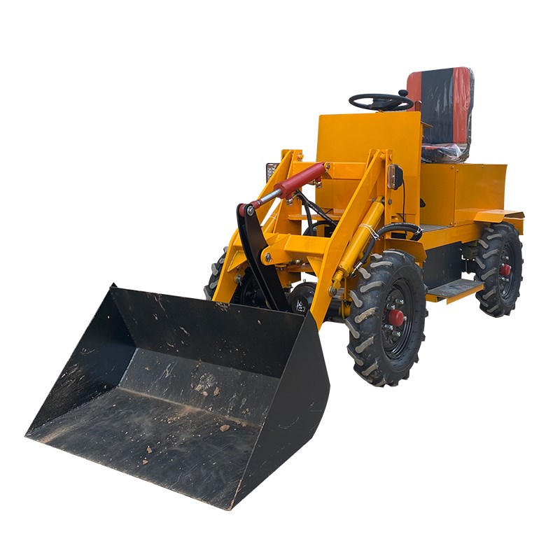 小型电动装载机工地用建筑工程家用养殖场清粪Q柴油四驱推土小铲