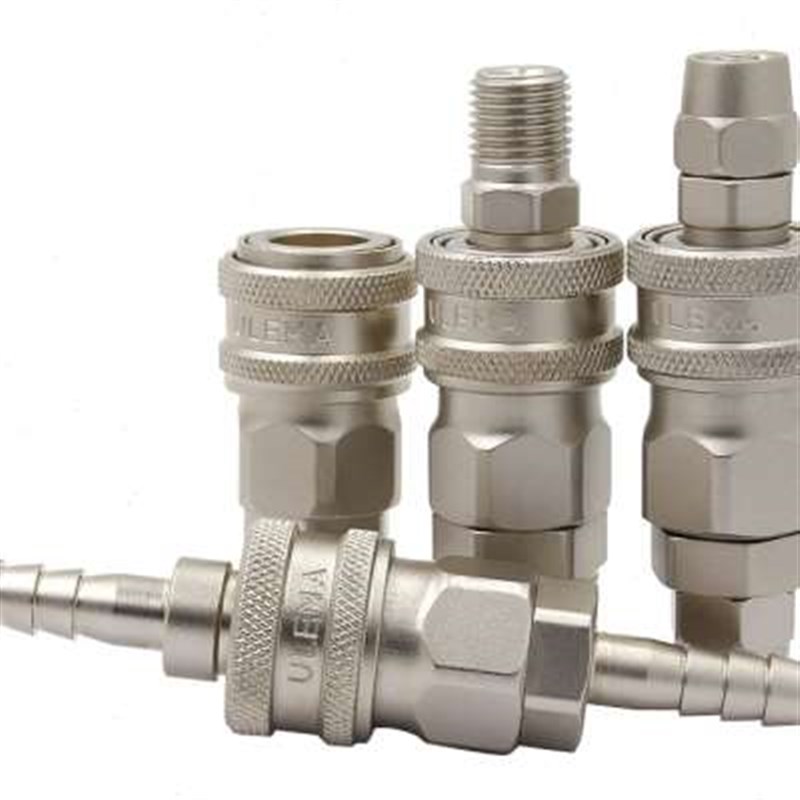 C式气动快速接头自锁氧气管空压机气泵配K件工具接头软管公母快插