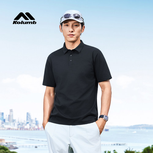 Kolumb哥仑步运动速干防晒Polo衫