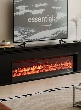 电子仿真火焰法式壁炉芯装饰柜美式别墅客厅定制火光取暖器电视柜