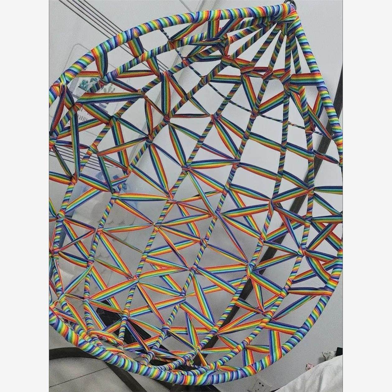 彩虹编织带手工diy马扎替换带攀爬架承重带吊篮吊椅躺椅编织防晒图片