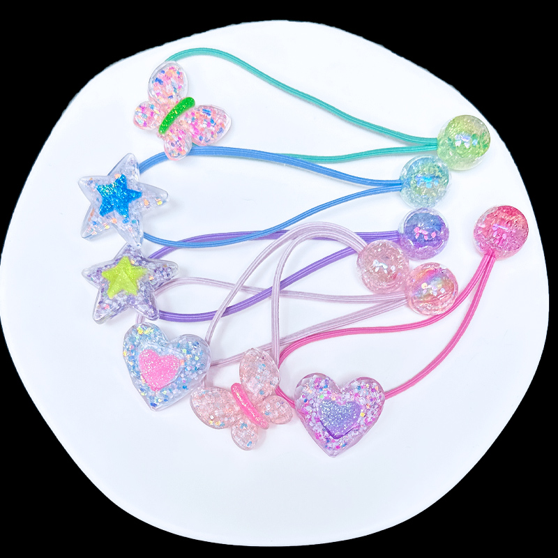 儿童绕绕皮筋蝴蝶发绳公主头绳女