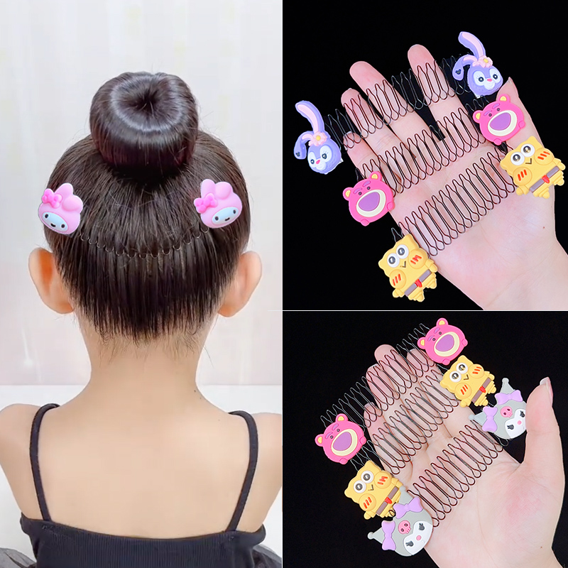 儿童拉拉发梳卡通拉拉夹碎发神器