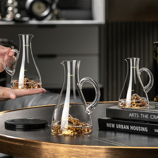 白酒分酒器家用饭店用套装t二两量酒器小号玻璃洋酒红酒分酒壶醒