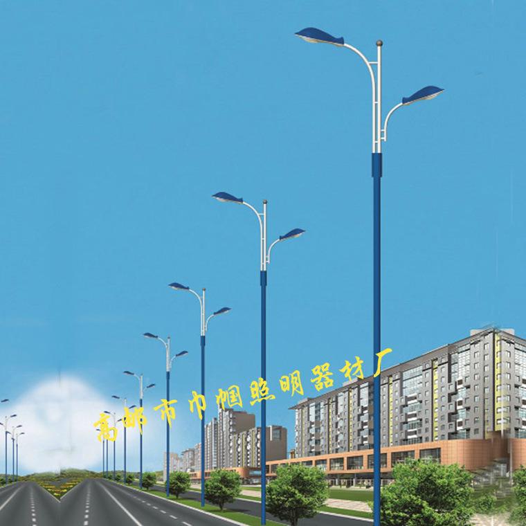 工厂加工马路弯管LED120W10米双臂道路公园厂房照明路灯