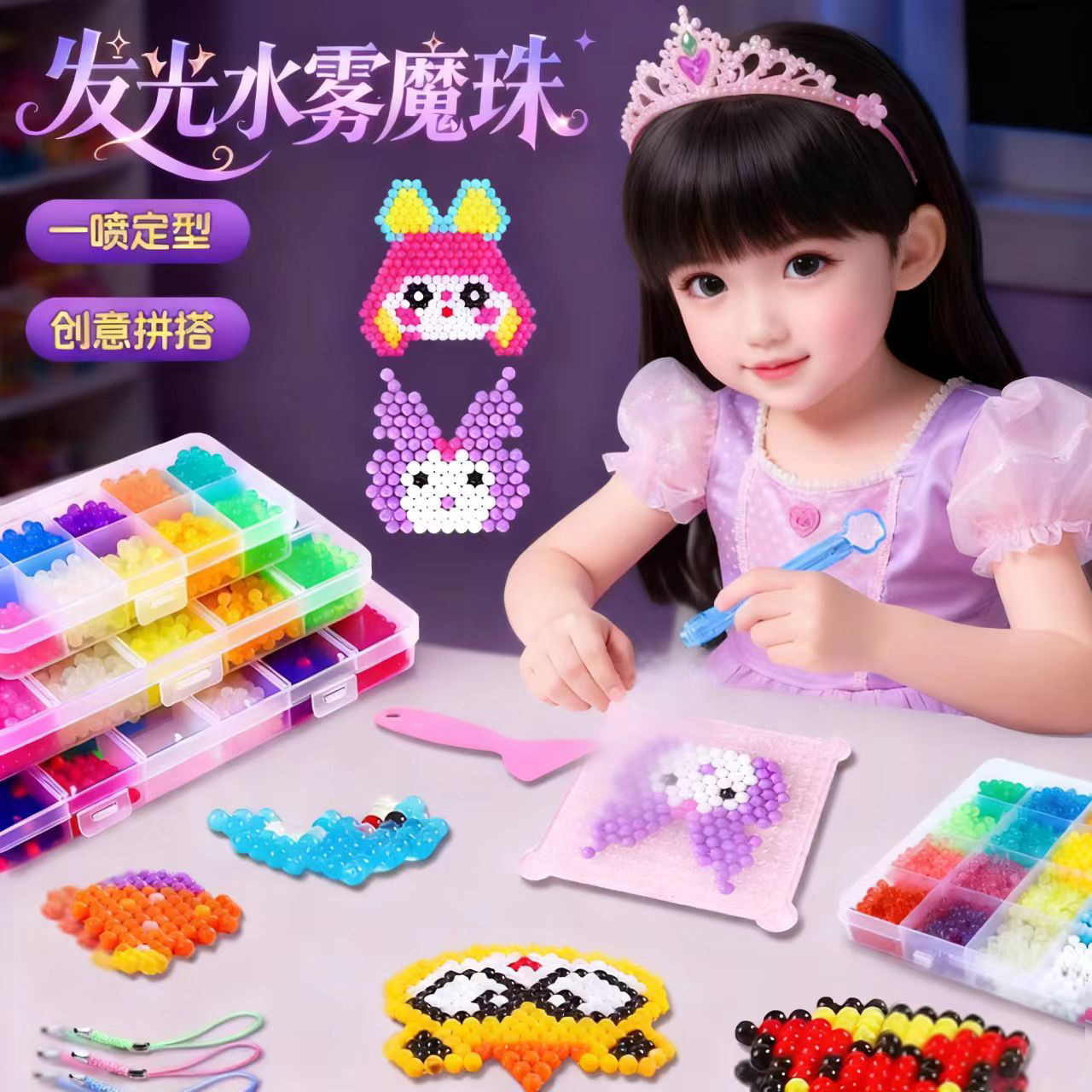 夜光水雾珠|锻炼宝宝动手能力