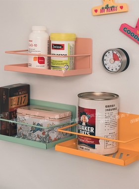 冰箱磁吸金属置物架侧面免打孔厨房收纳磁贴多功能储物架2.024新