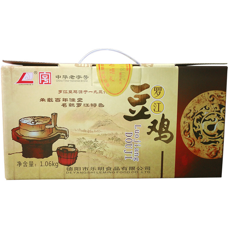 罗江豆鸡礼盒装四川罗江特产豆制品麻辣豆皮混合口味工厂发货
