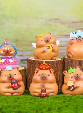 可爱网红日常第二弹豚点啥盲盒萌粒潮玩玩具礼品少儿礼物