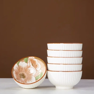 轻奢家用陶瓷餐具山碗盘碟面汤碗鱼盘自由组合礼品