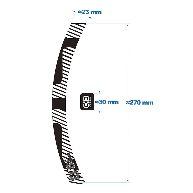 e.thirteen trsr山地车轮组贴e13自行车轮毂装饰单车轮组贴纸防水