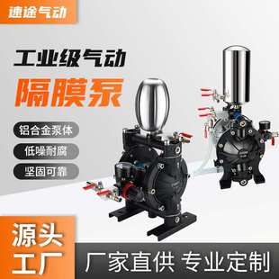气动隔膜泵10A专业增压泵喷漆泵不锈钢化工泵自吸双隔膜泵
