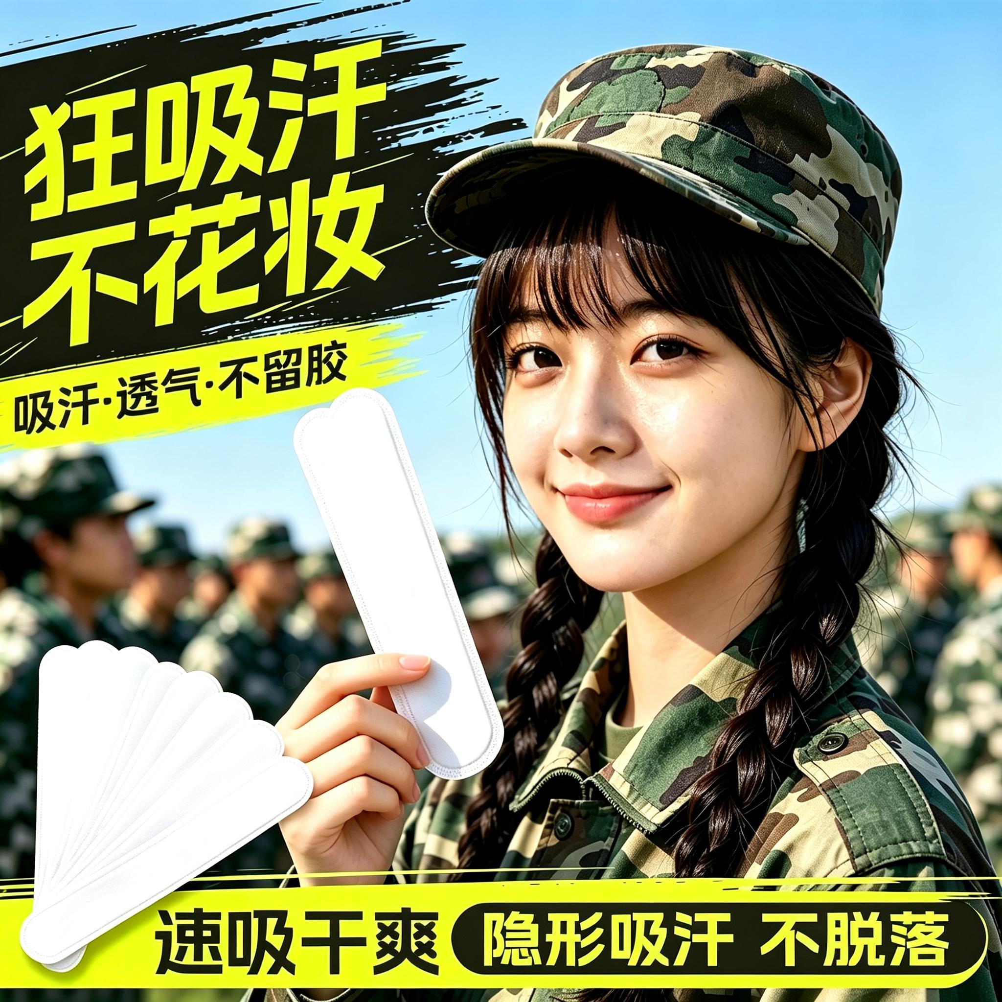 帽子防脏内贴帽沿一次性吸汗贴军图片