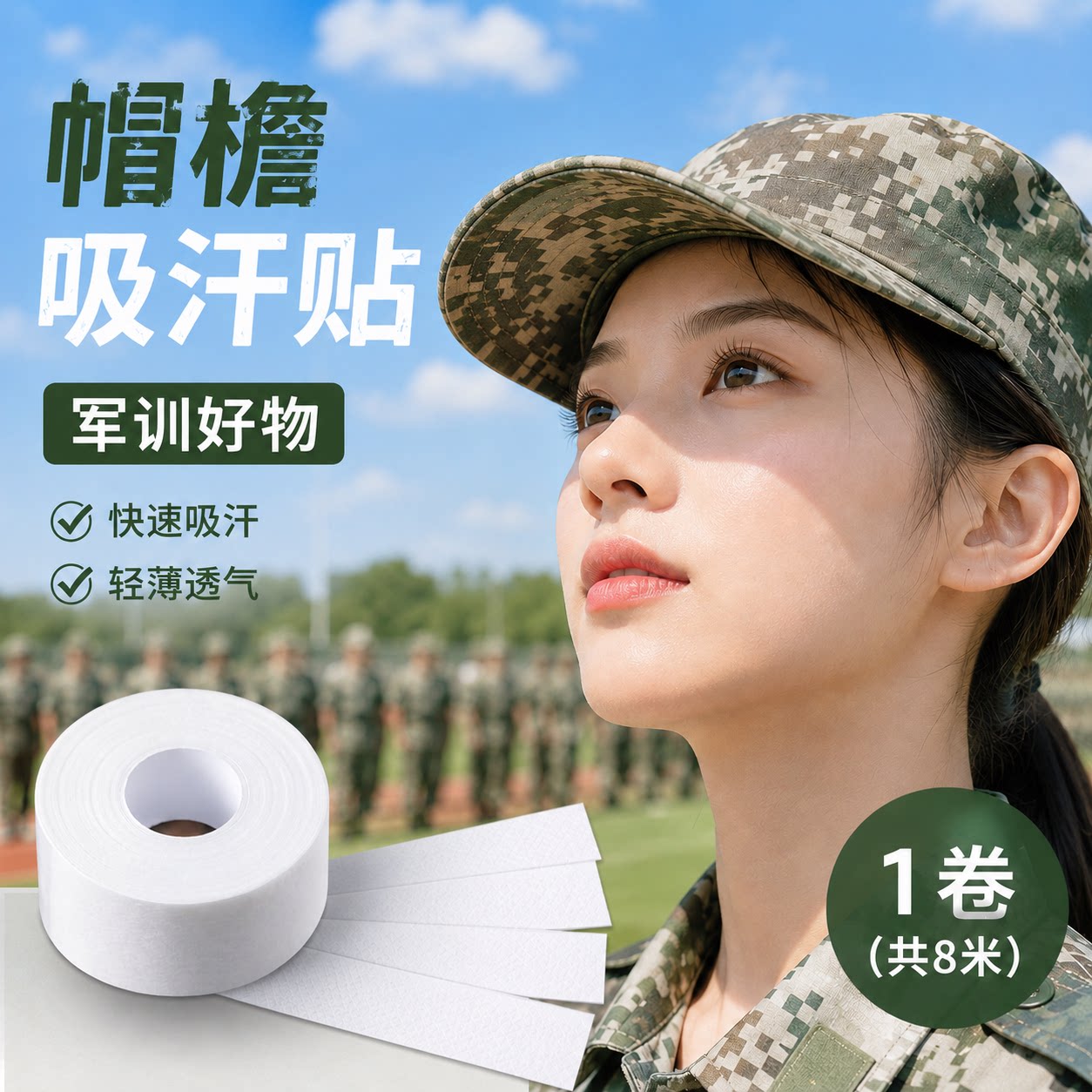 【2卷】军训防脏帽檐衣领吸汗贴图片