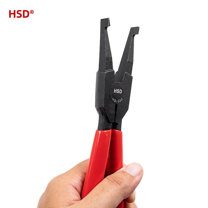 台湾变速箱平口钢j圈钳外卡扁嘴钳无耳卡簧钳止动环拆装无孔挡圈