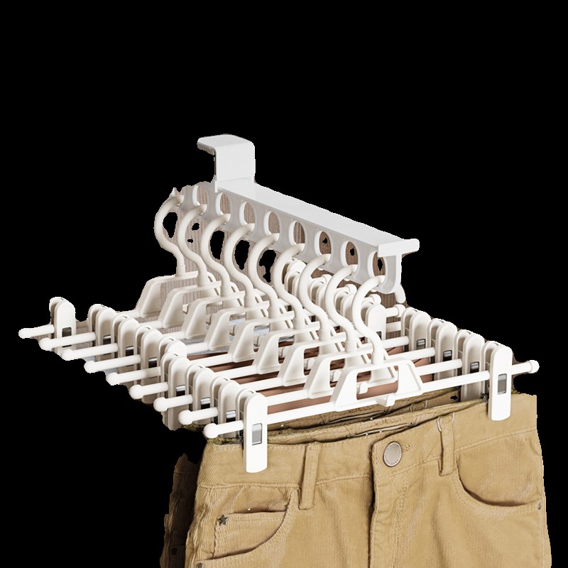 免打孔裤架伸缩滑轨轨道衣柜内置顶装抽拉式裤抽裤V挂裤子收纳神