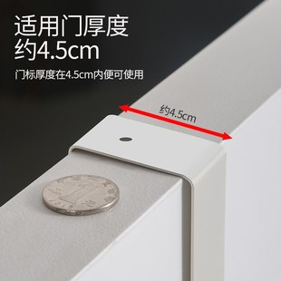 无痕门后挂钩家j用免打孔卧室门上置物架子壁挂创意连排挂架挂衣