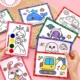 少儿卡通水彩画 学生填色涂鸦幼儿园宝宝手工益智节日小礼品