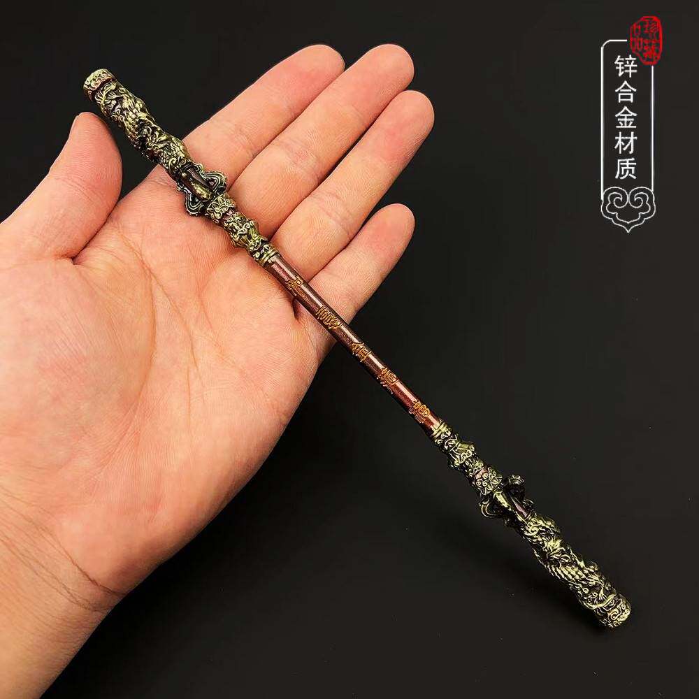 西游记周边神话孙悟空如意金箍棒武器模型合金兵器摆件玩具22厘米图片