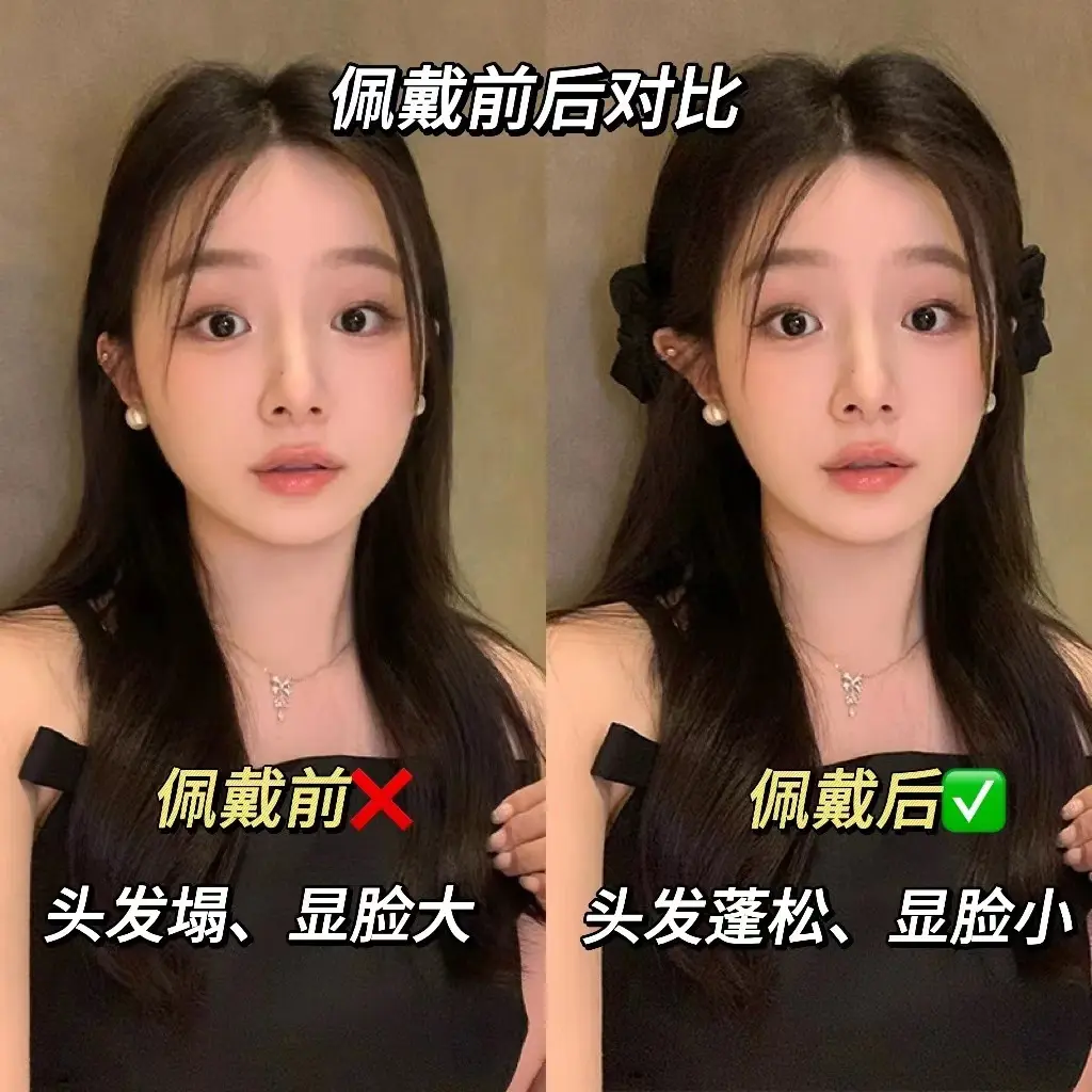 黑色结抓夹2025新款甜美气质小号女侧边前额刘海发夹头饰发饰