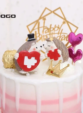 如果新款卡通小摆件直销蛋糕装饰品 kka工艺品